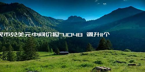 人民币兑美元中间价报7.1048 调升11个基点